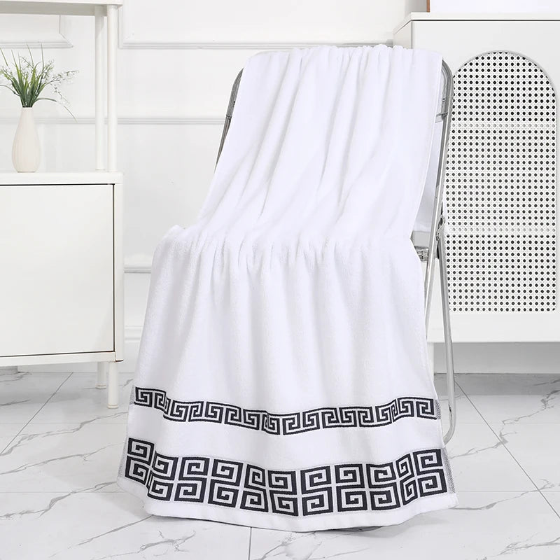 Toalha de Banho Grande de Algodão Puro, Absorvente, Macia e Antidesgaste