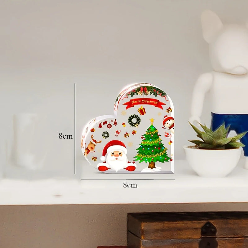 Decoração de Natal em Acrílico com Luz LED – Design Natalino Encantador