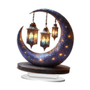 Luminária Decorativa Lua com Lanternas Suspensas – Elegância e Magia na Sua Decoração