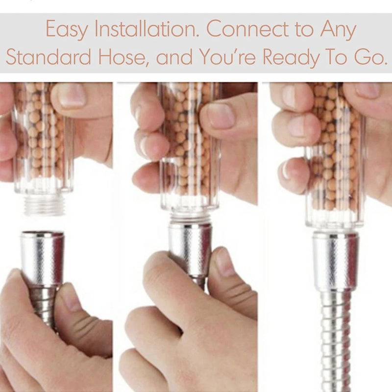 Chuveiro SPA de Íons Negativos com Filtro, Alta Pressão e Economia de Água – Tipo Chuva