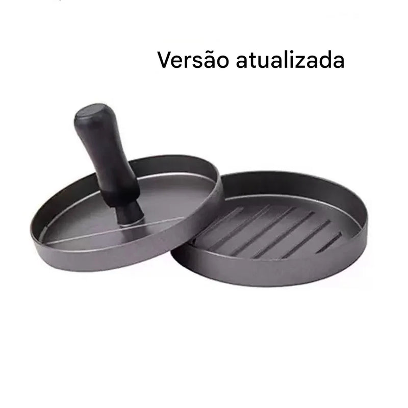 Prensador de Hambúrguer de Alumínio com Discos Antiaderentes