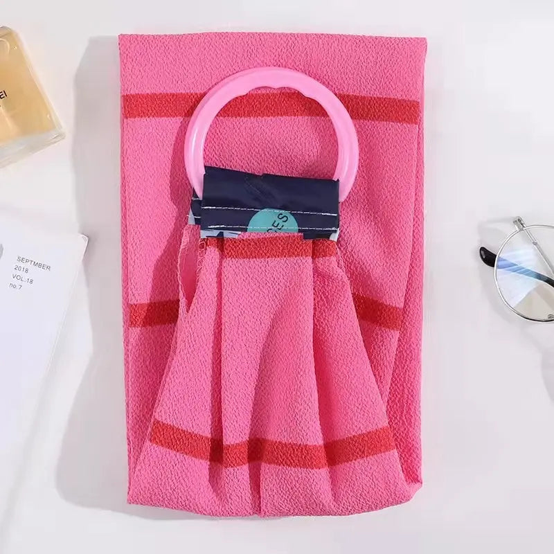 Esponja de Banho Dupla Face com Alças – Limpeza e Conforto no Seu Banho!