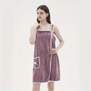 Toalha Roupão Feminino para Banho, Estilo Saia Longa, Absorvente, Lavável – Para Adultos