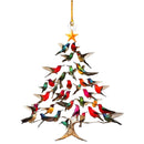 Enfeite de Natal – Árvore de Beija-Flores Coloridos