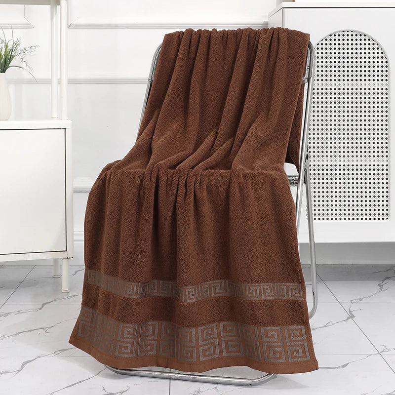 Toalha de Banho Grande de Algodão Puro, Absorvente, Macia e Antidesgaste