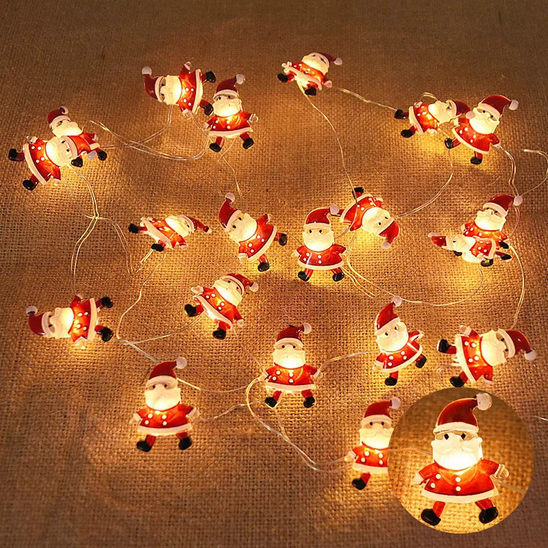 Pisca Pisca LED Natalino Decorativo – Papai Noel, Boneco de Neve, Árvore, Floco de Neve e Bengala