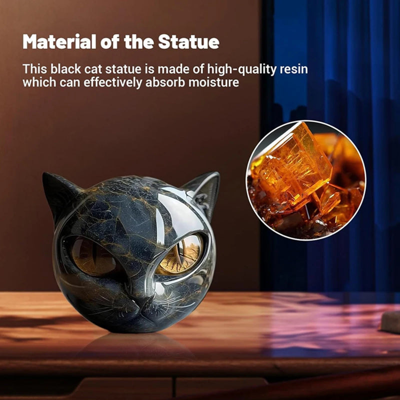 Escultura Decorativa – Cabeça de Gato