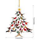 Enfeite de Natal – Árvore de Beija-Flores Coloridos