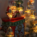 Luzes Decorativas de Natal com Mini Enfeites Internos
