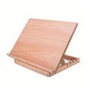 Cavalete de Pintura Ajustável A3 – Suporte Dobrável com Superfície Lisa e 4 Ângulos Reguláveis